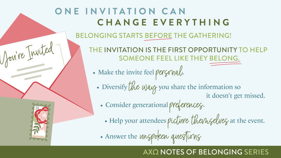 Notes of Belonging One Invitation Can Change Everything 
