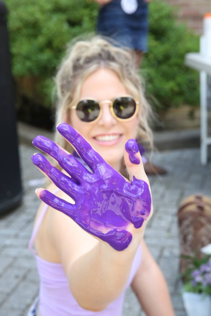 Purple Handprint