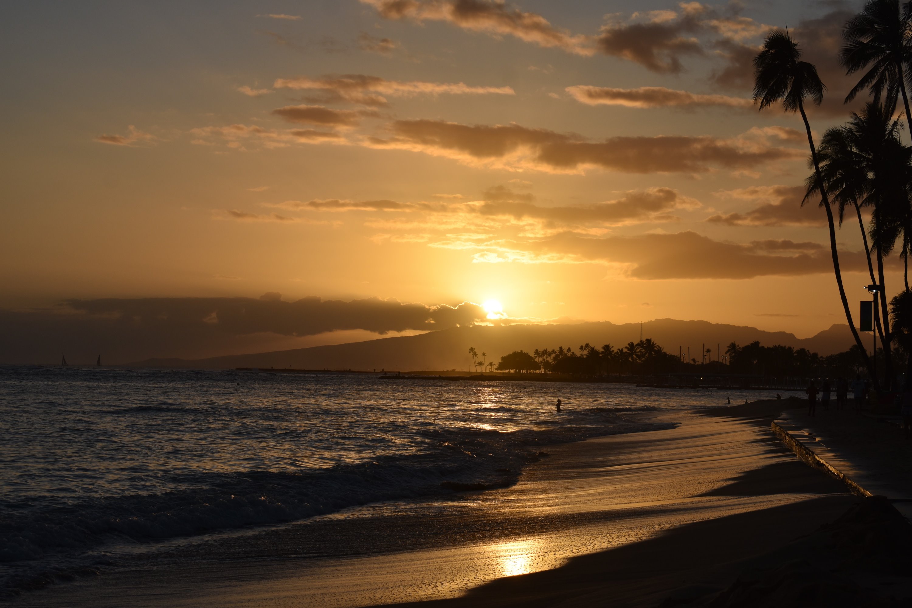 Picture of a beach in Hawaii