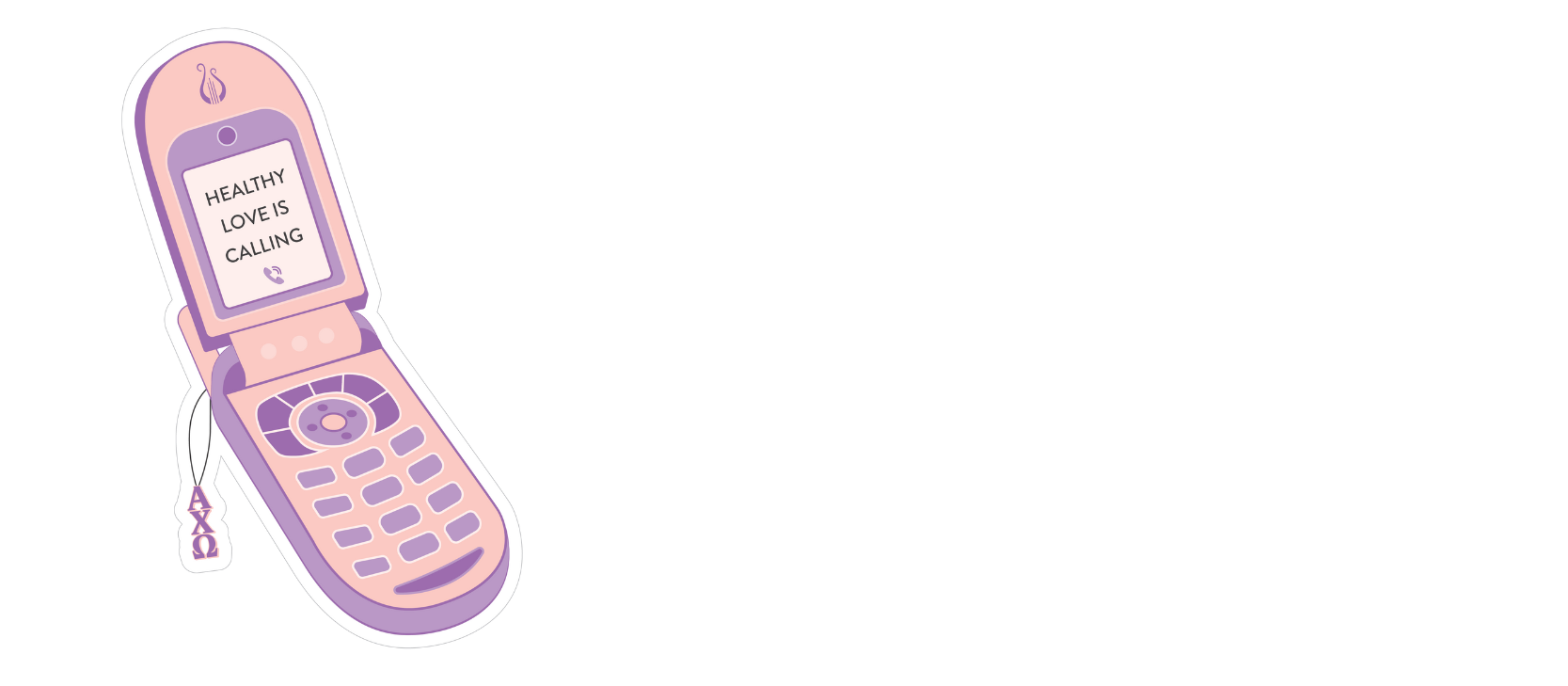 Healthy Love is Calling Sticker